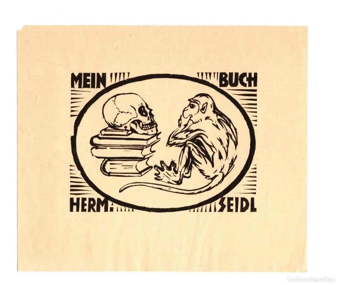 Arte: EXLIBRIS MEIN BUCH. HERM. SEIDL. C. 1925 - Foto 1