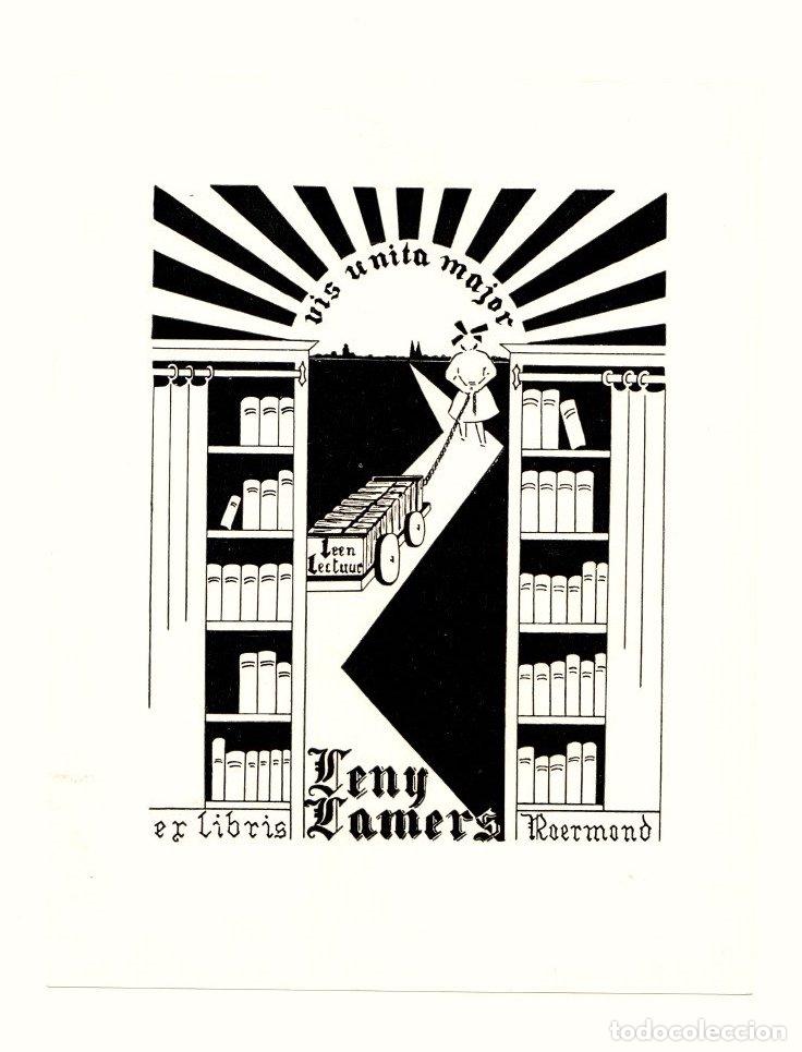 Arte: EXLIBRIS LENY LAMERS. ROERMOND. C. 1920 - Foto 1