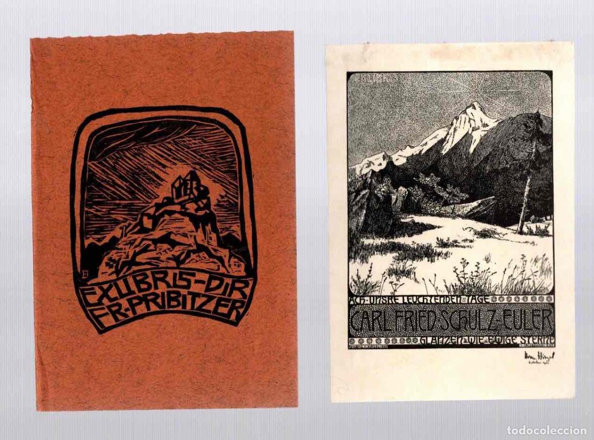 Arte: LOTE 2 EXLIBRIS CARL FRIED SCHULZ-EULER Y FR. PRIBITZER. C.1920 - Foto 1