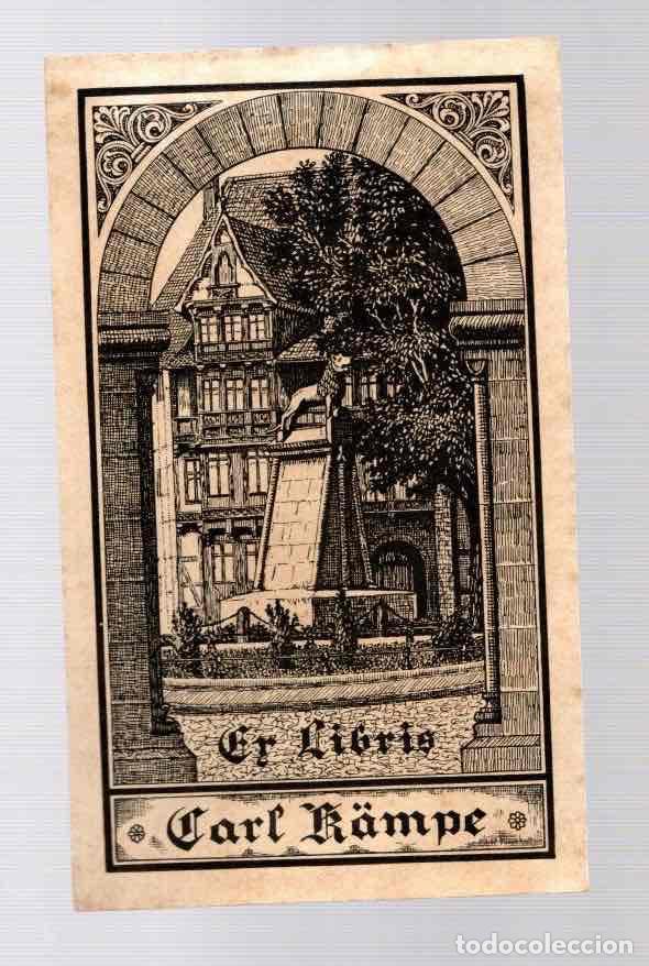 Arte: EXLIBRIS CARL R&Auml;MPE. C. 1930 - Foto 1