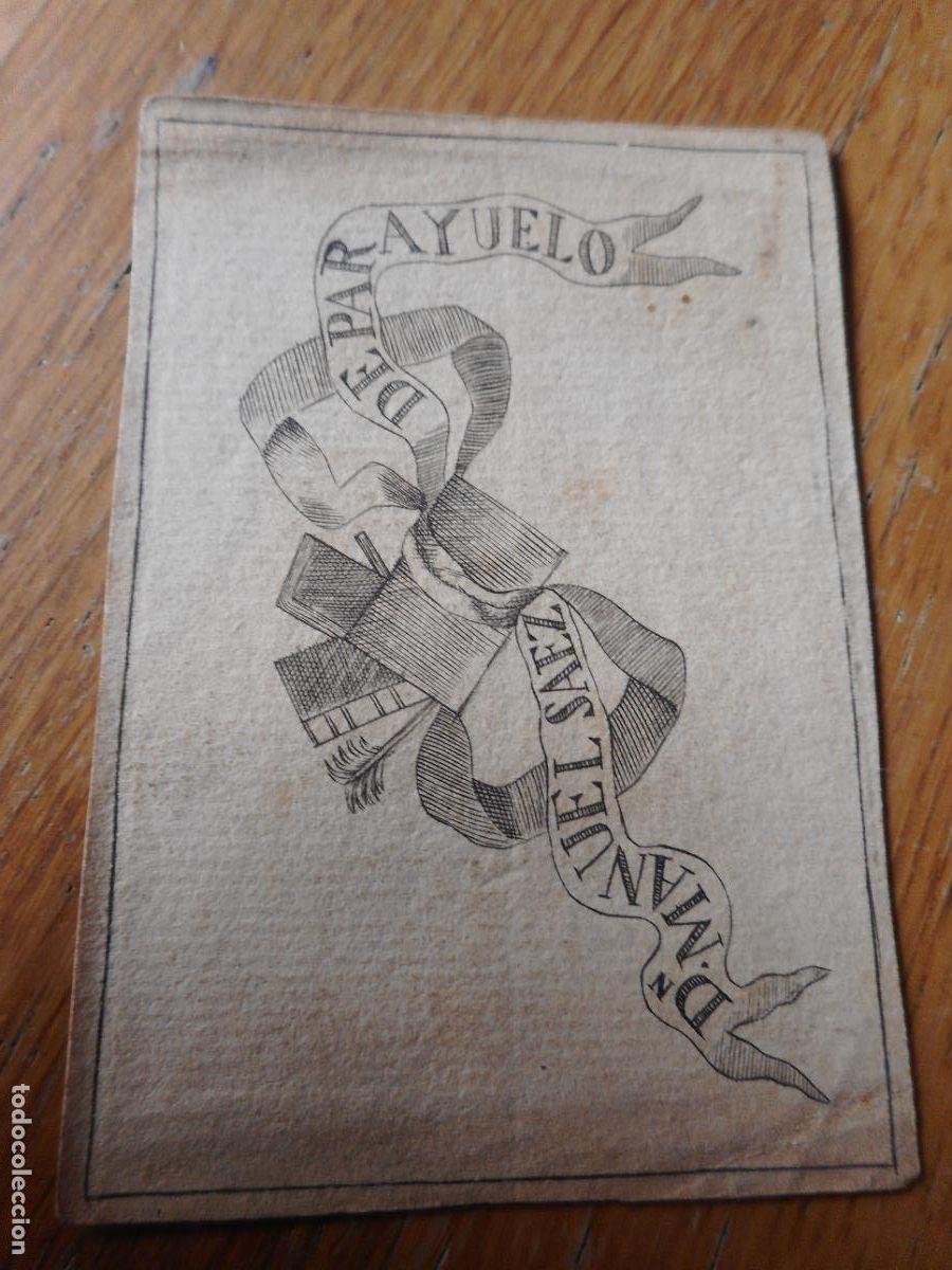Arte: ANTIGUO EXLIBRIS? EX LIBRIS. MANUEL SAEZ DE PARAYUELO. - Foto 1