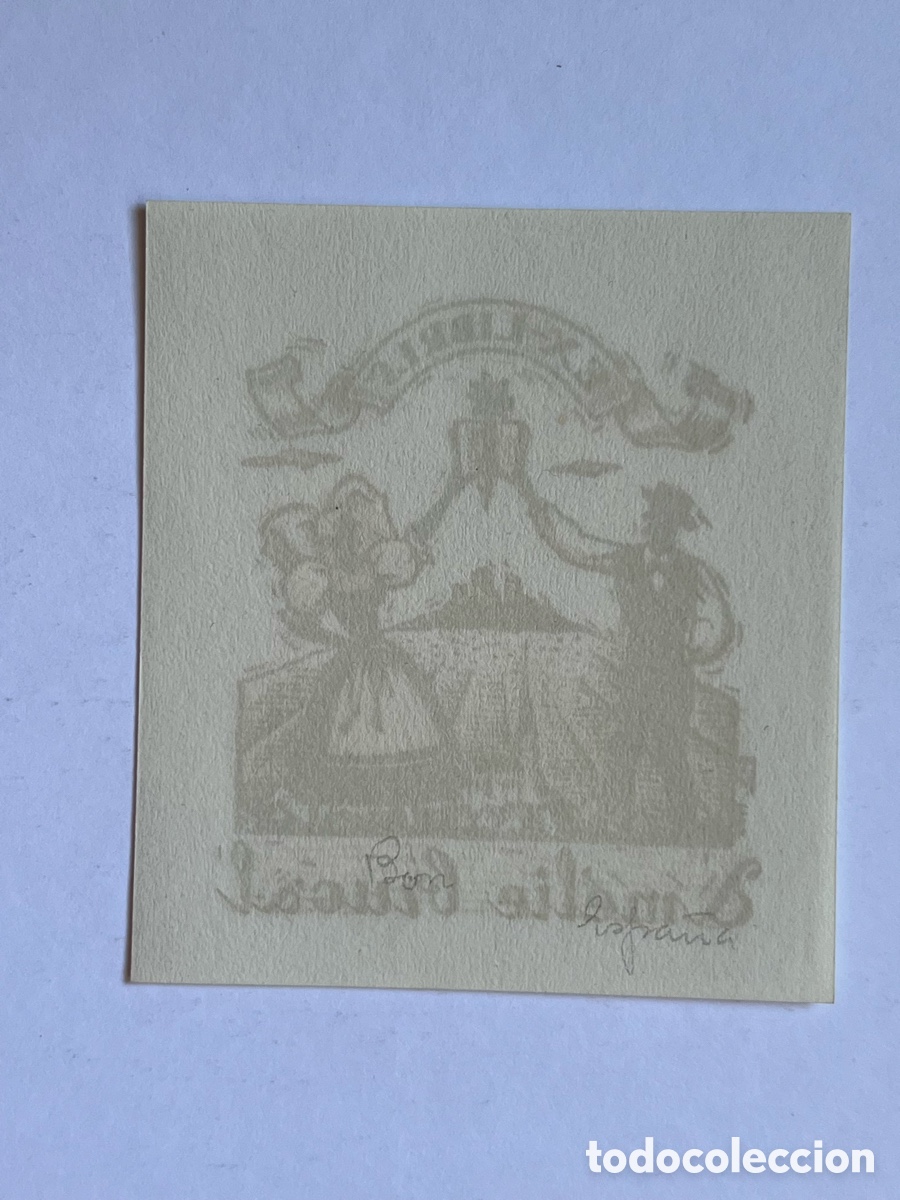 Arte: EX-LIBRIS AMELIE BRUGAL.. No.1958 - Foto 2