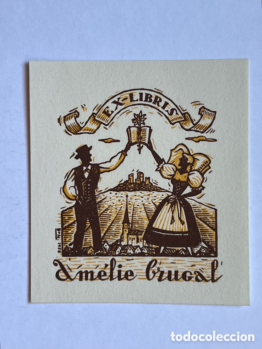 Arte: EX-LIBRIS AMELIE BRUGAL.. No.1958 - Foto 1