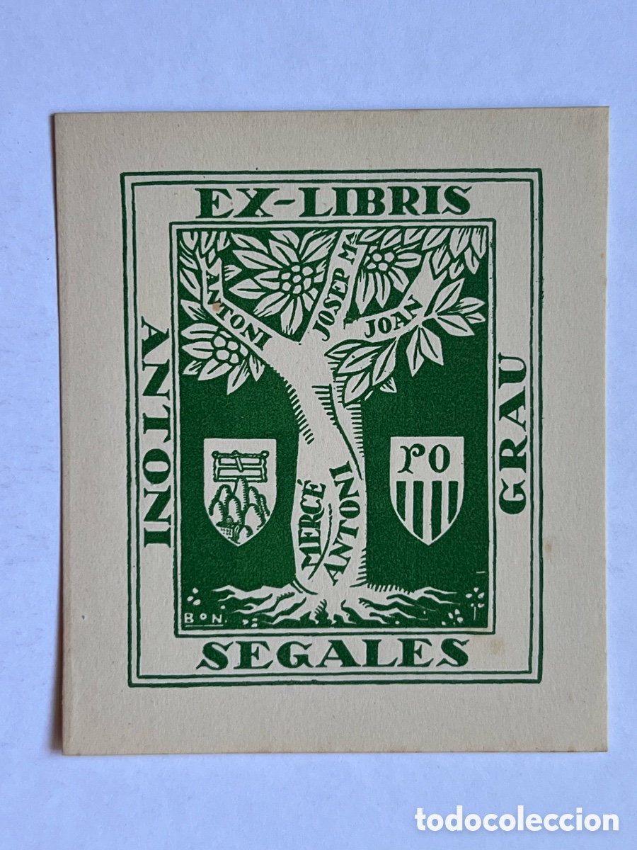 Arte: EX LIBRIS.. Antoni Segales Grau&hellip; - Foto 1