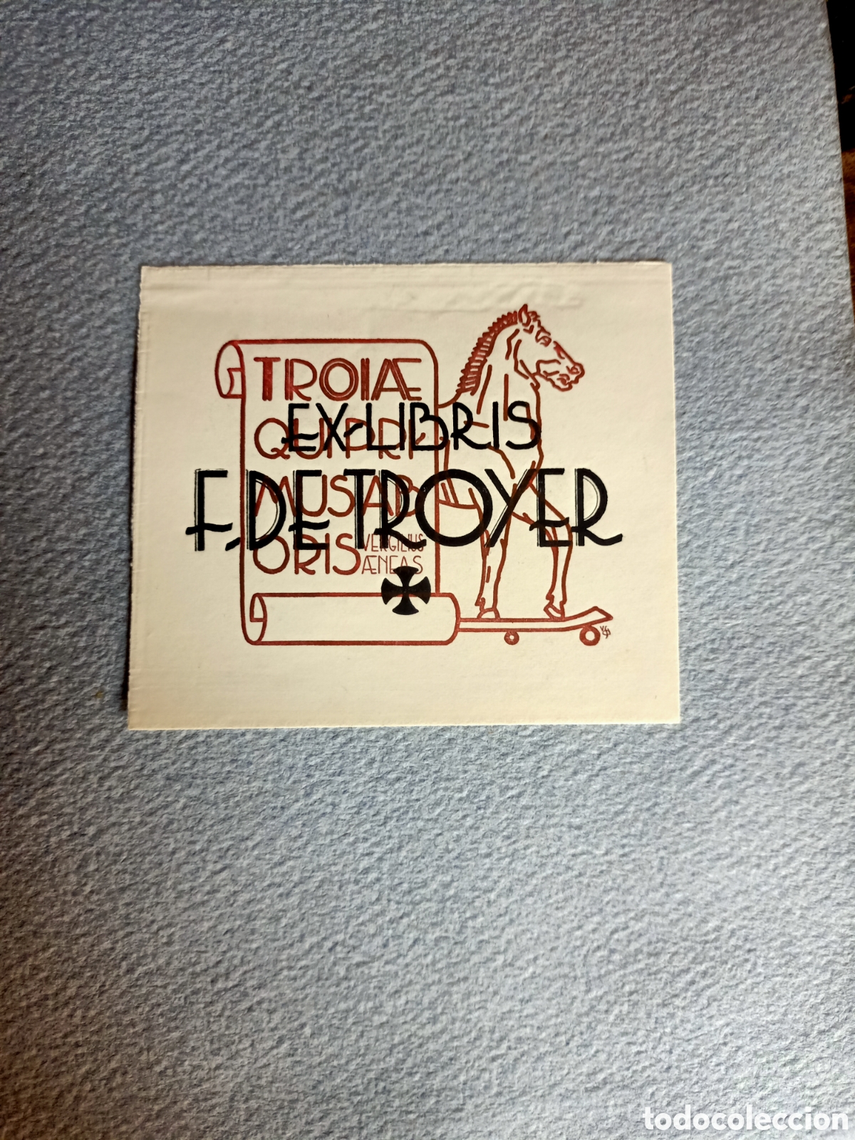 Arte: Exlibris antiguo ex libris coleccionismo - Foto 1