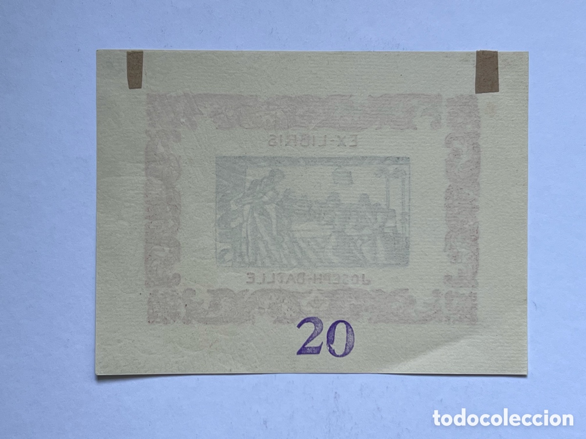 Arte: EXLIBRIS&hellip; JOSEPH BATLLE.. Pla&ntilde;ideras:10,5 x 14 cm. - Foto 2