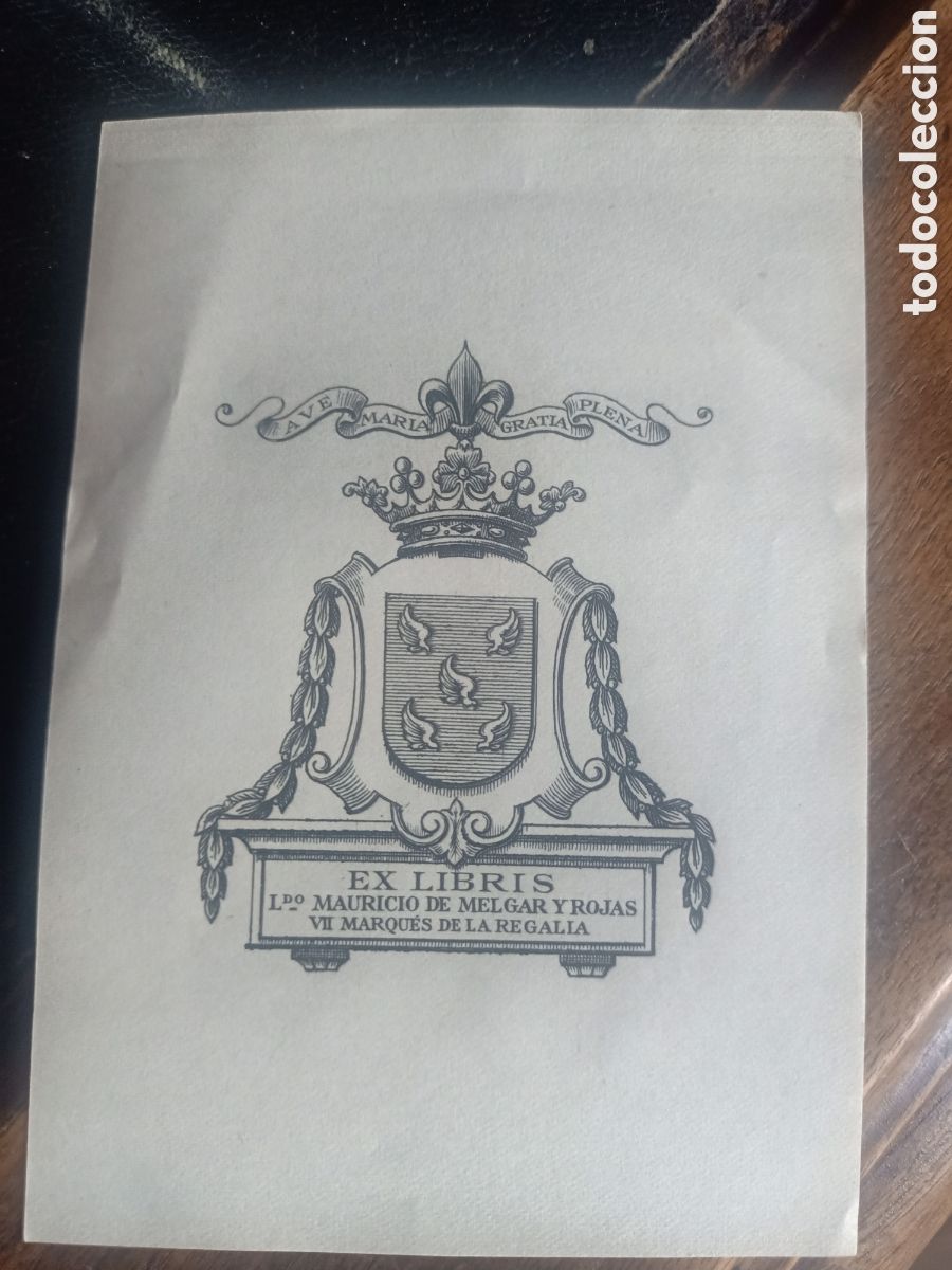 Arte: Exlibris antiguo exlibris antiguo - Foto 1