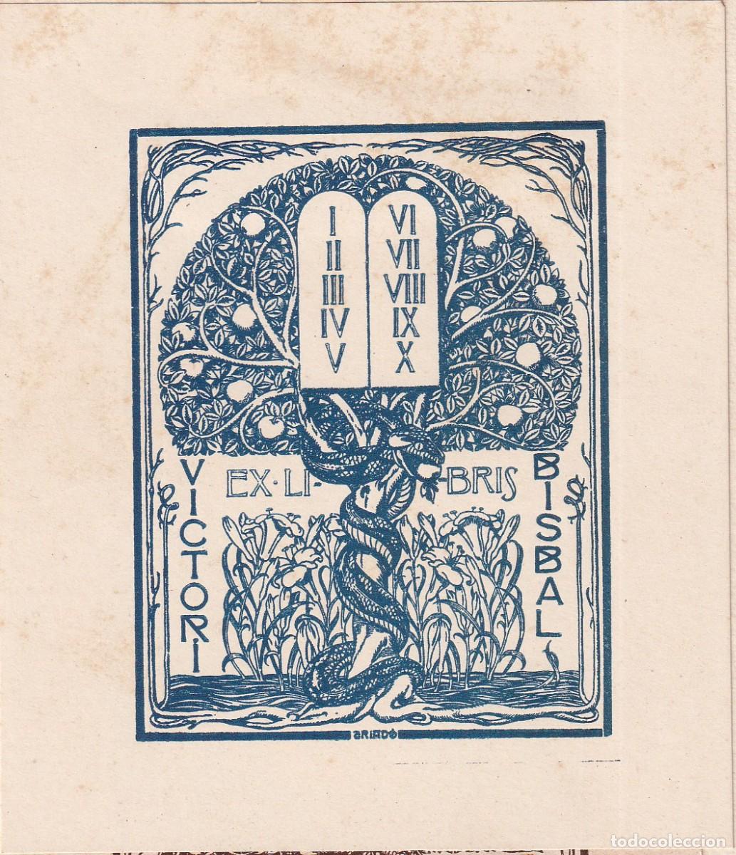Arte: 2 EX-LIBRIS DE VICTORI BISBAL - EX LIBRIS - Foto 2