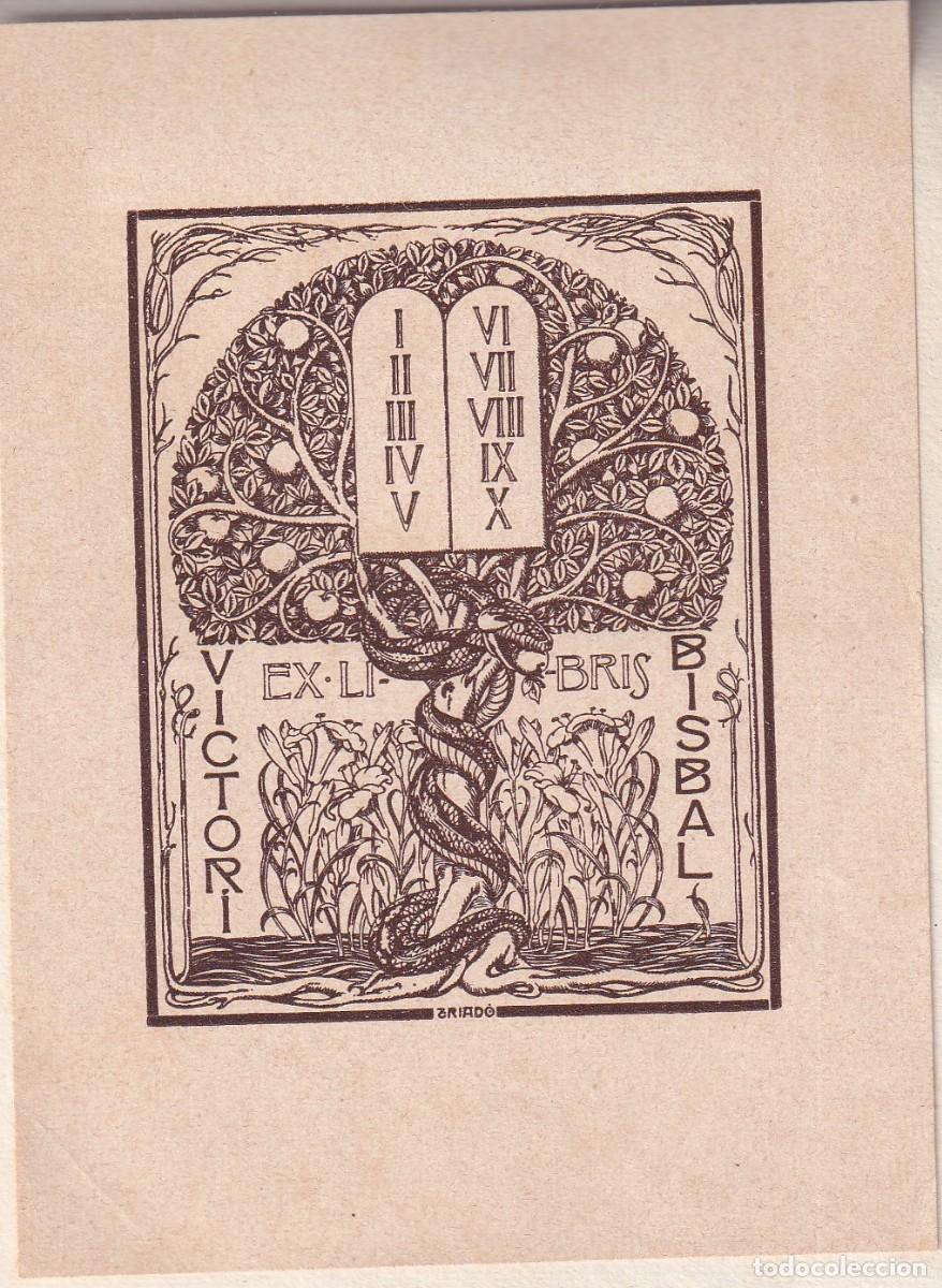 Arte: 2 EX-LIBRIS DE VICTORI BISBAL - EX LIBRIS - Foto 3
