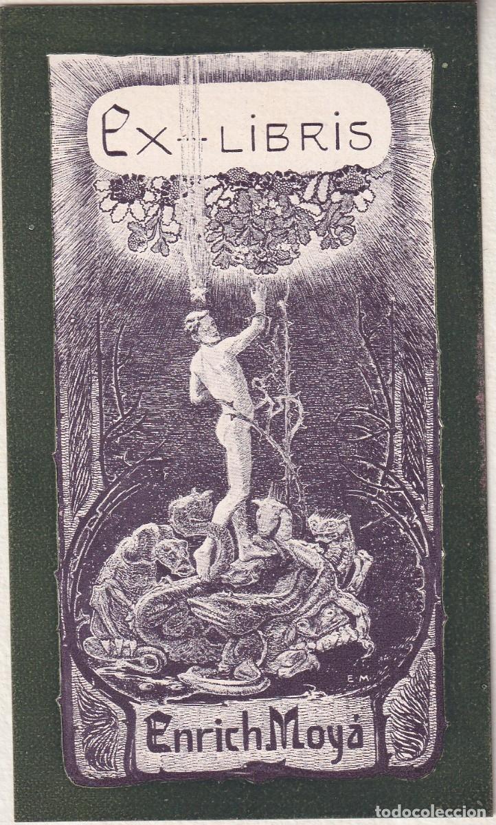Arte: 2 EX-LIBRIS DE ENRICH MOYA - EX LIBRIS - Foto 3