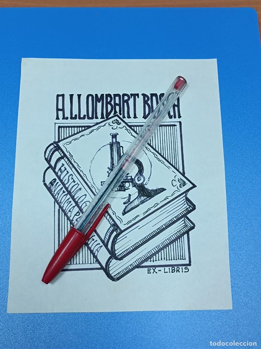 Arte: BOCETO ORIGINAL EX LIBRIS A. LLOMBART BOSCH - Foto 3