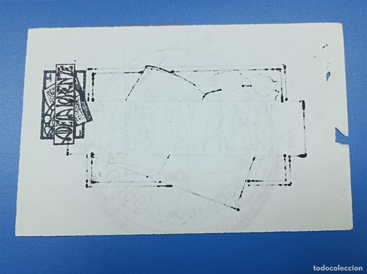 Arte: BOCETO ORIGINAL EX LIBRIS ADELA LORENTE - Foto 3