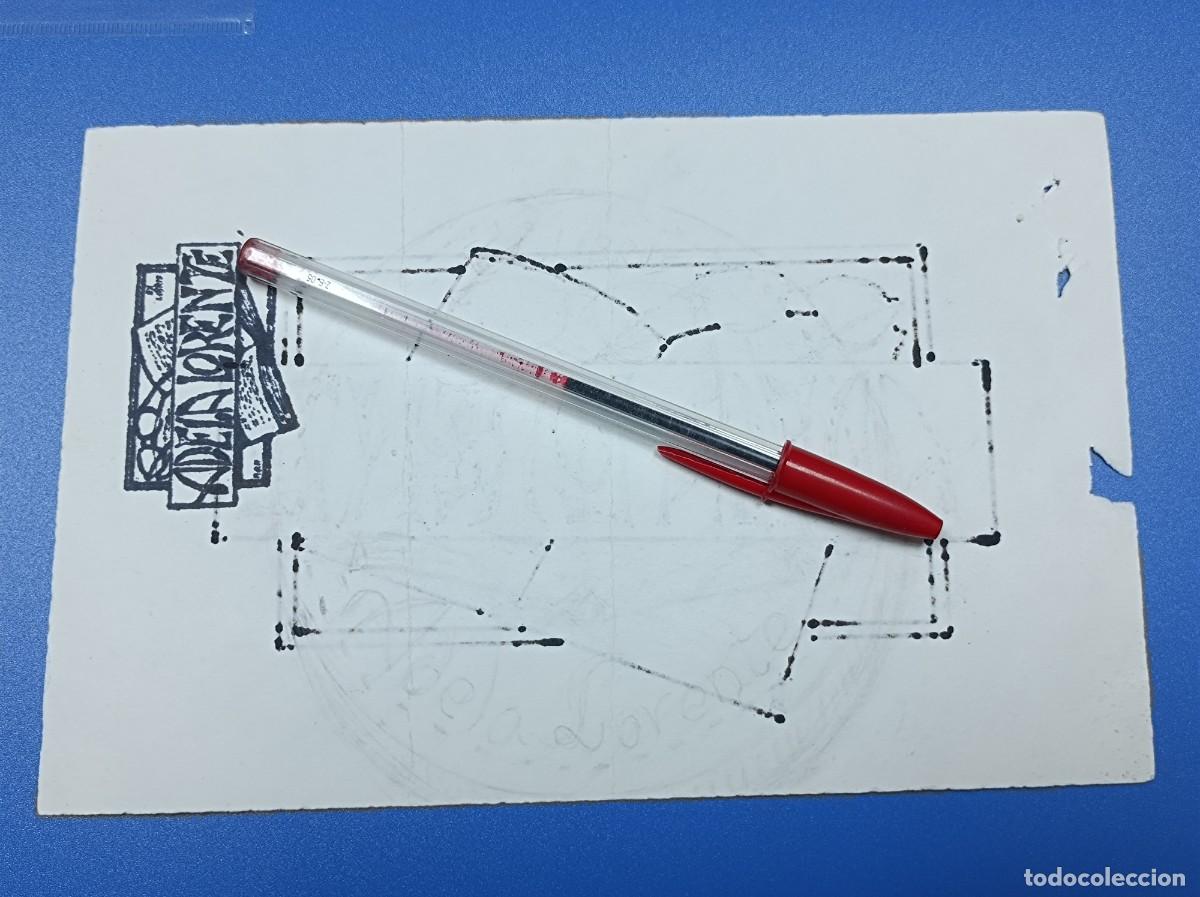 Arte: BOCETO ORIGINAL EX LIBRIS ADELA LORENTE - Foto 4