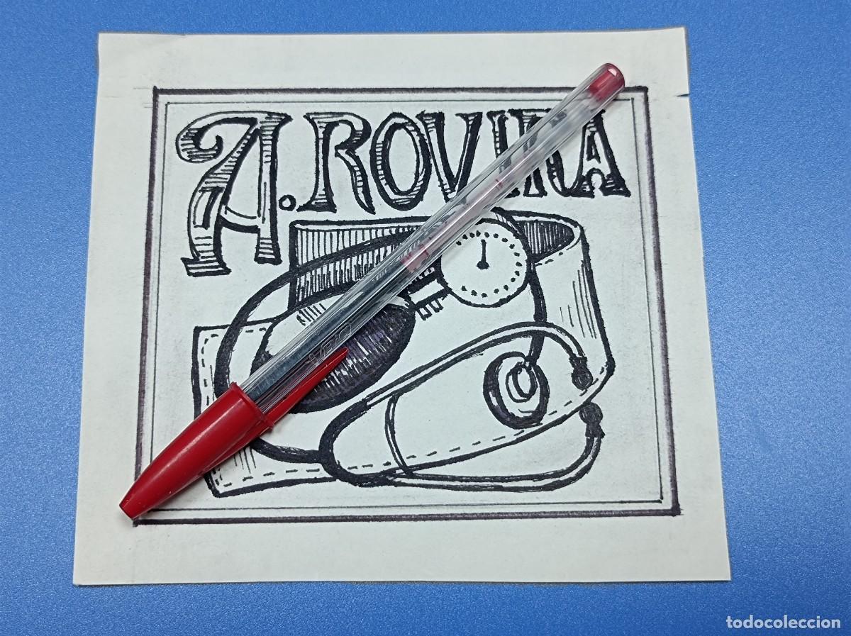 Arte: BOCETO ORIGINAL EX LIBRIS ANDR&Eacute;S ROVIRA - Foto 6