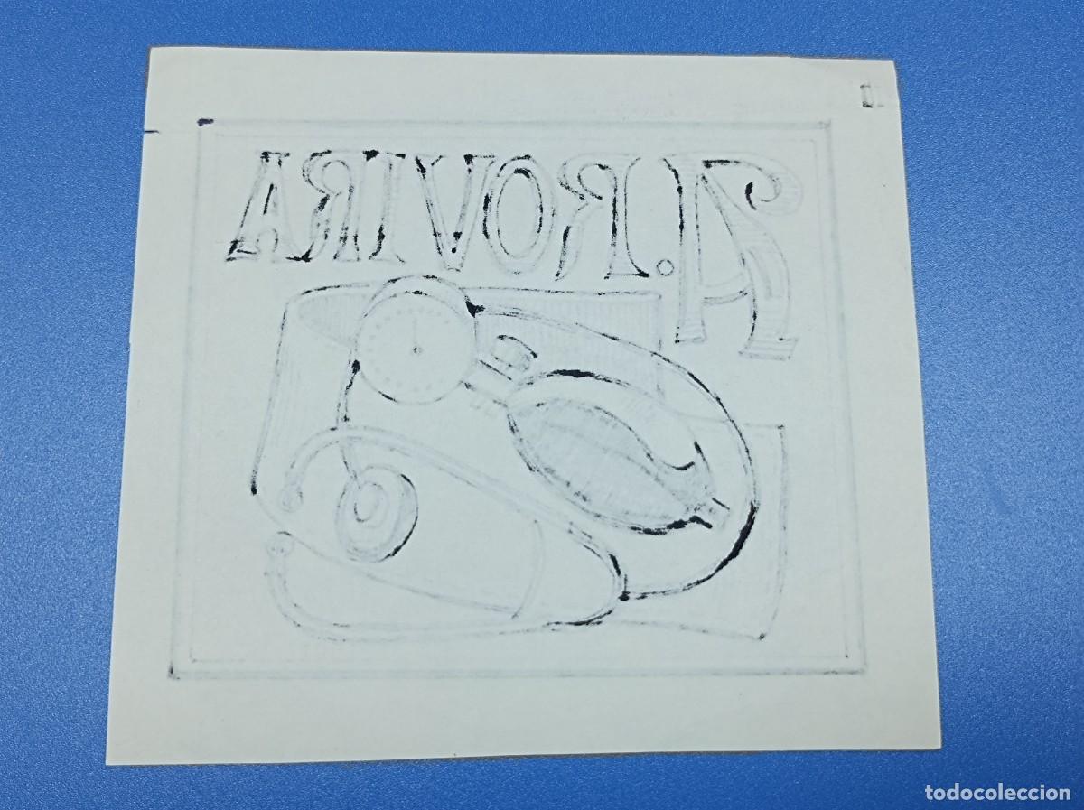 Arte: BOCETO ORIGINAL EX LIBRIS ANDR&Eacute;S ROVIRA - Foto 7