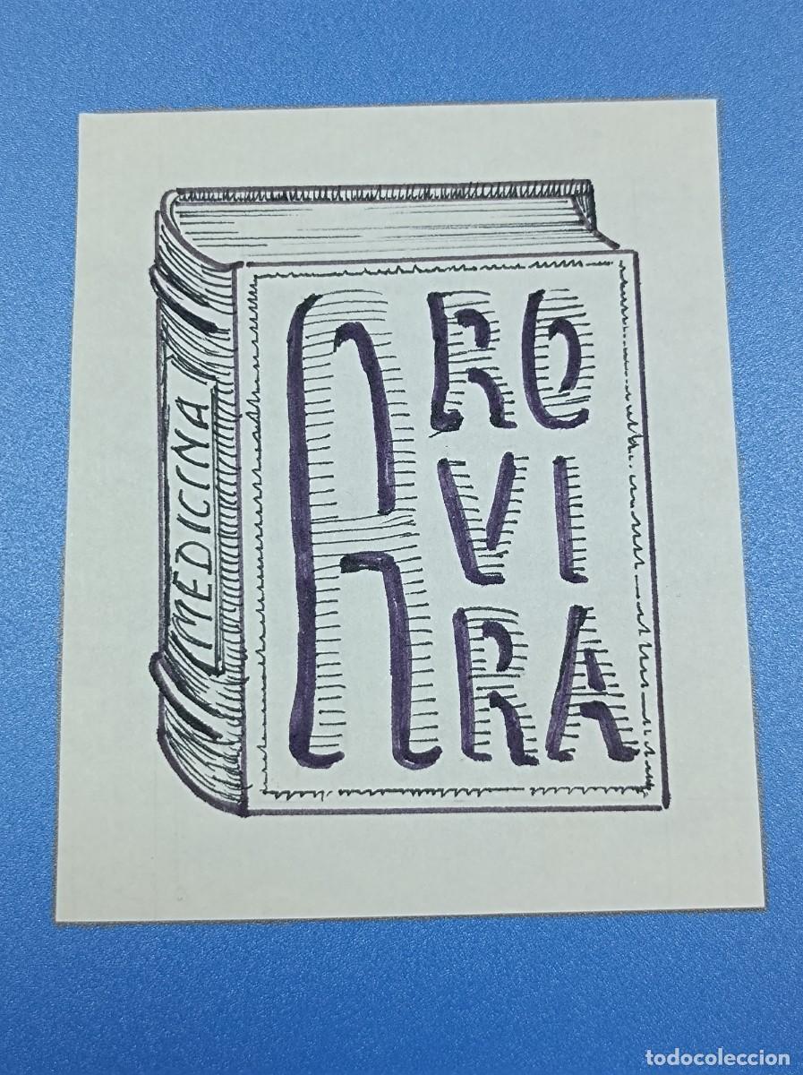 Arte: BOCETO ORIGINAL EX LIBRIS ANDR&Eacute;S ROVIRA - Foto 12