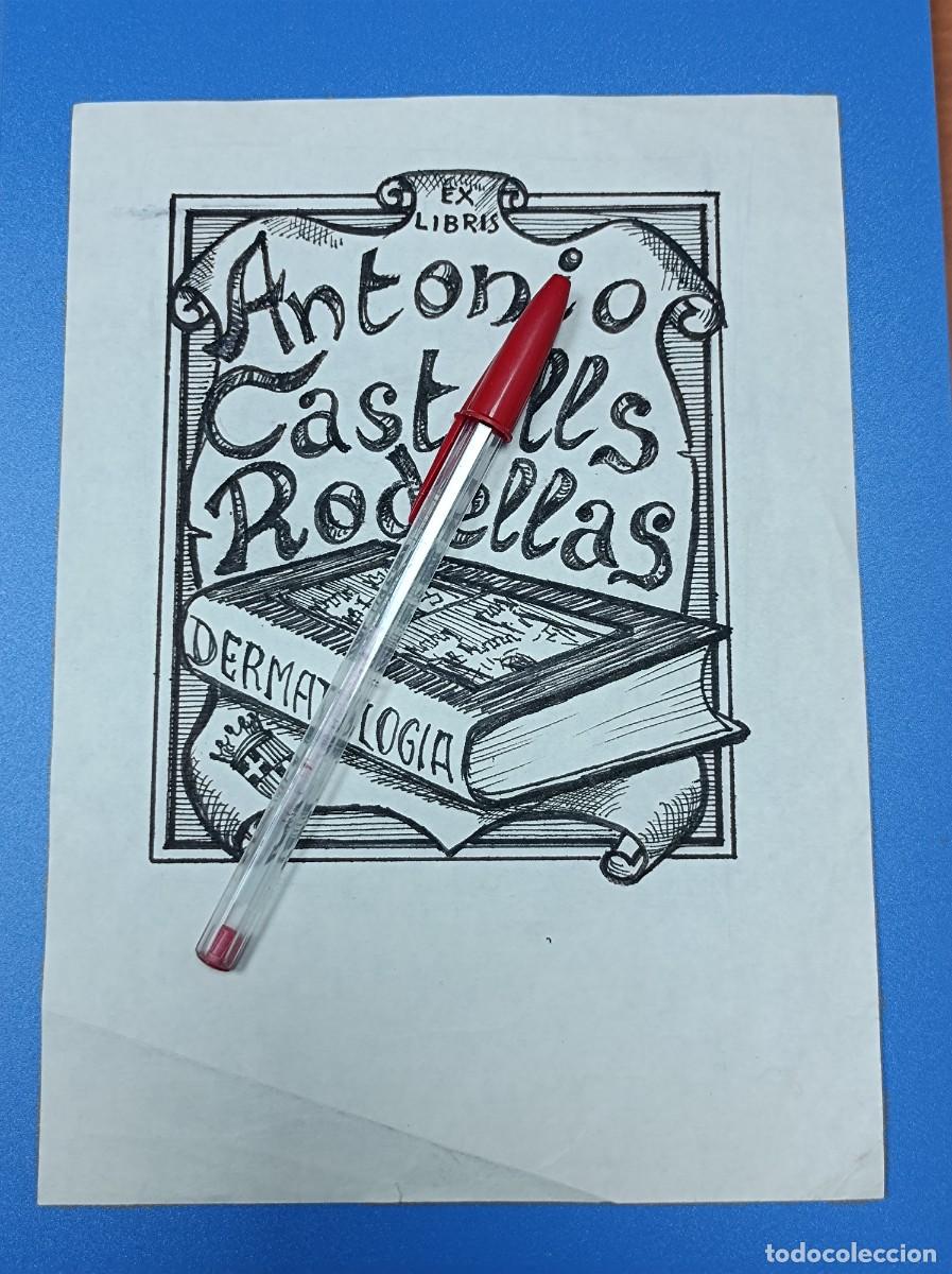 Arte: BOCETO ORIGINAL EX LIBRIS ANTONIO CASTELLS - Foto 3