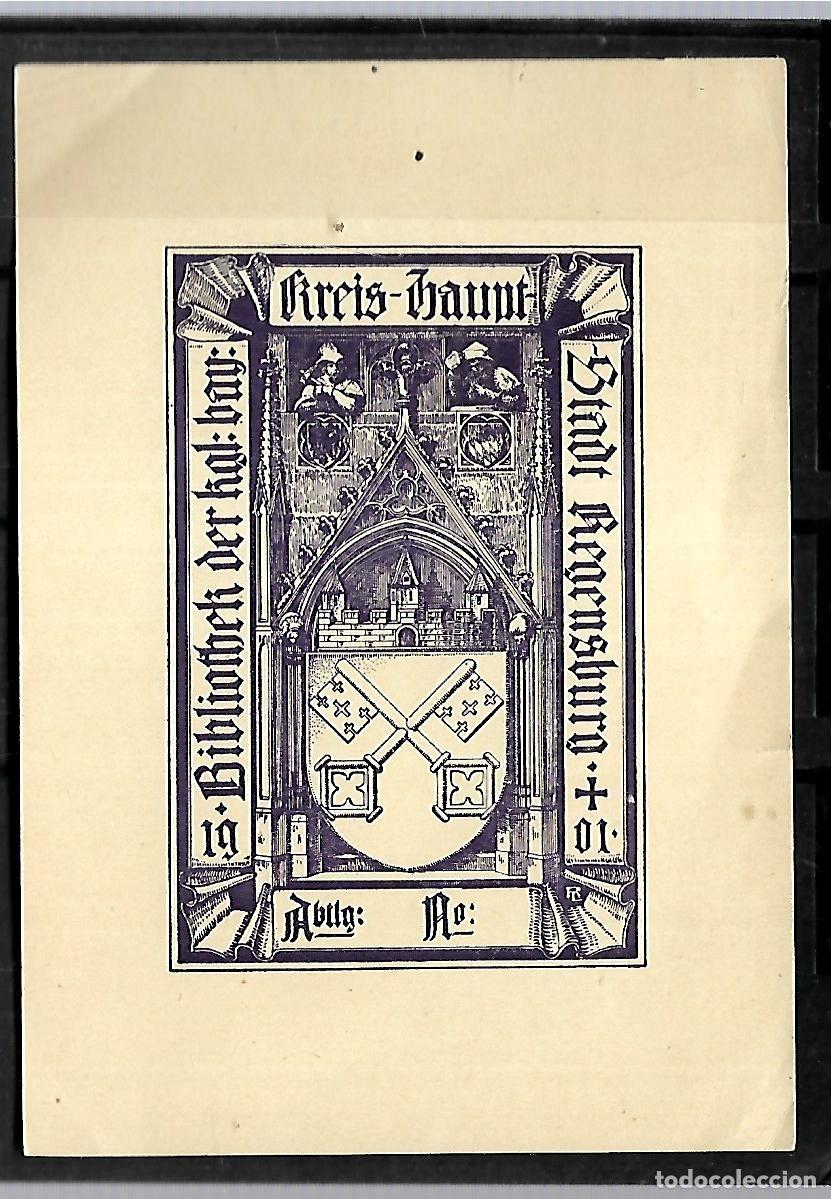 Arte: M3- LOTE DE 8 EXLIBRIS VARIADOS JOSEPH TRIADO DE 1919. - Foto 2