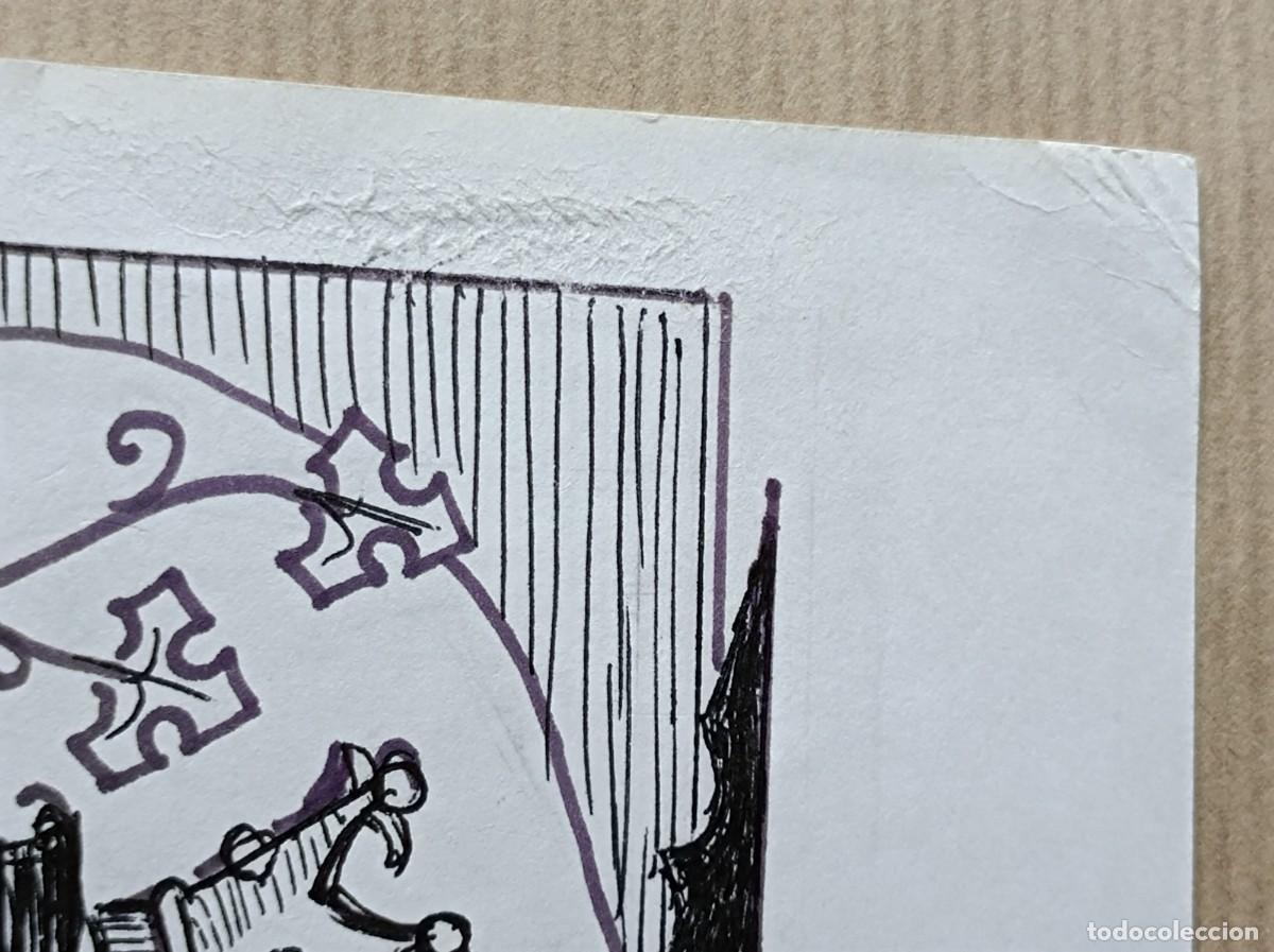 Arte: BOCETO ORIGINAL EXLIBRIS ENRIQUE LLOBELL - Foto 3