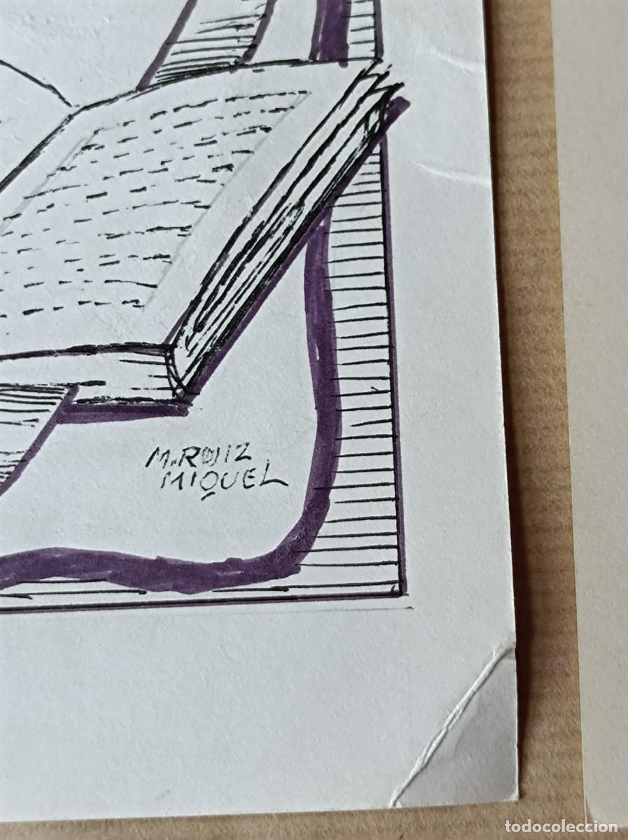 Arte: BOCETO ORIGINAL EXLIBRIS ENRIQUE LLOBELL - Foto 4