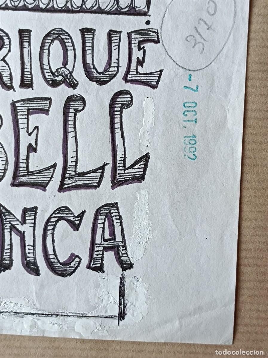 Arte: BOCETO ORIGINAL EXLIBRIS ENRIQUE LLOBELL - Foto 8