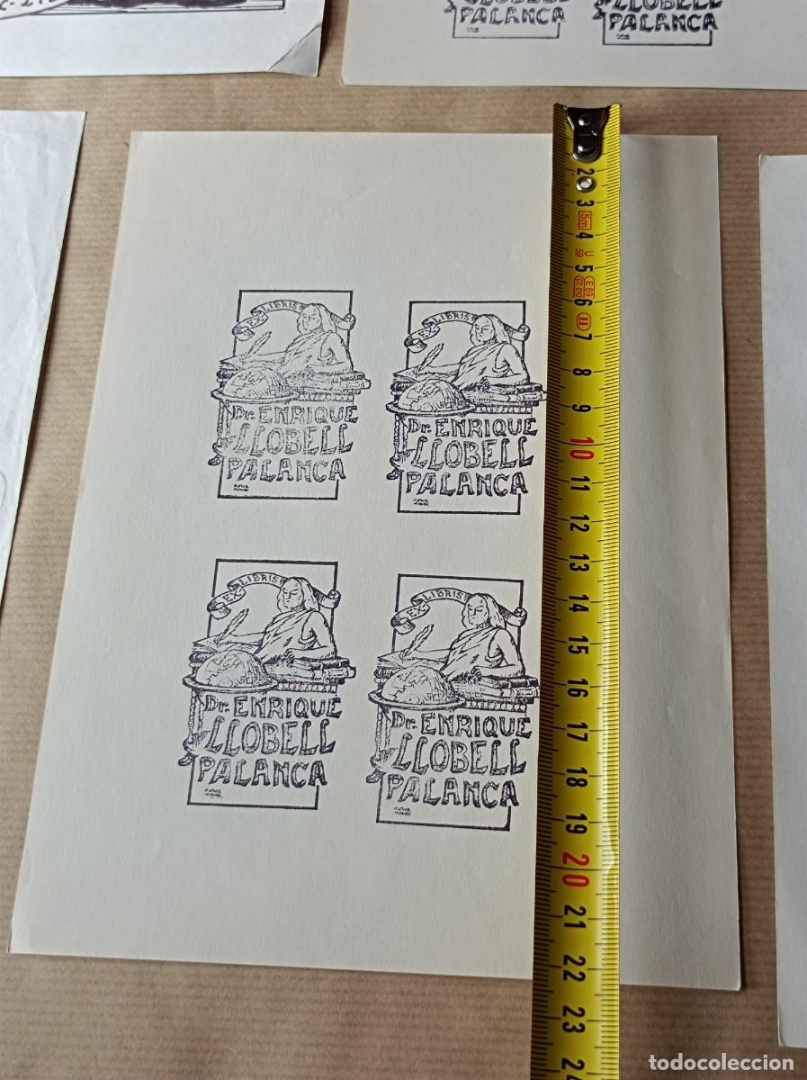 Arte: BOCETO ORIGINAL EXLIBRIS ENRIQUE LLOBELL - Foto 13