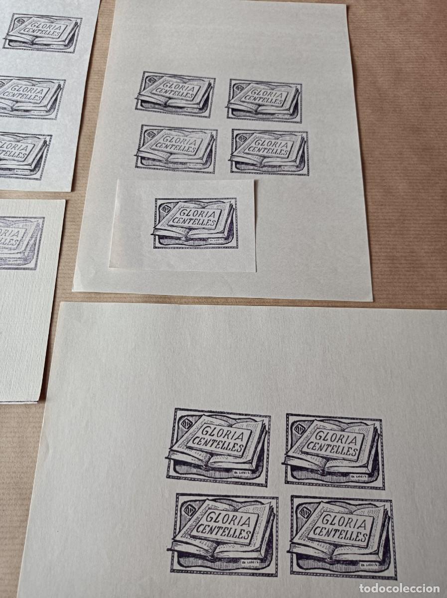Arte: BOCETO ORIGINAL EXLIBRIS GLORIA CENTELLES - Foto 4