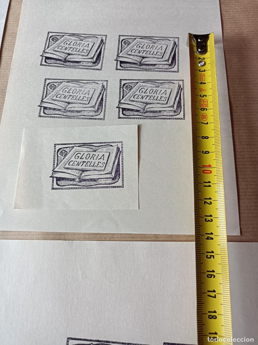 Arte: BOCETO ORIGINAL EXLIBRIS GLORIA CENTELLES - Foto 6