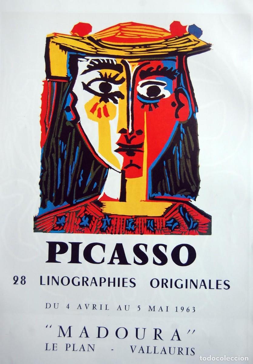 Arte: PPABLO PICASSO - Posters 1957. 36 x 26 cm - Foto 1