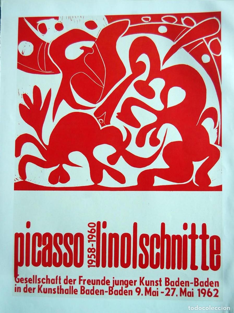 Arte: PABLO PICASSO - Posters 1957. 36 x 26 cm - Foto 1