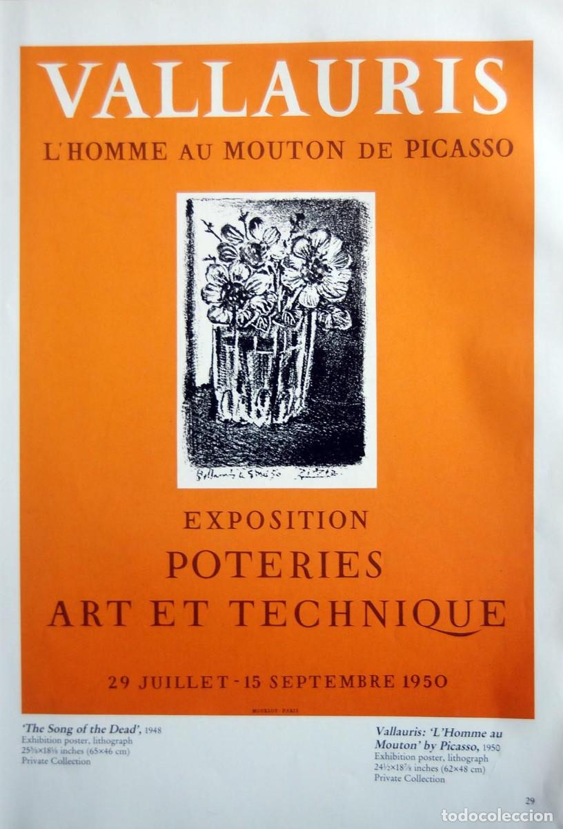 Arte: PABLO PICASSO - Posters 1957. 36 x 26 cm - Foto 1