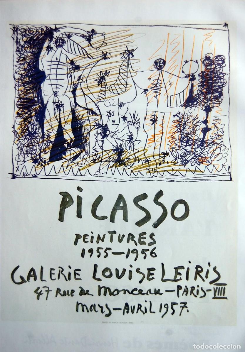 Arte: PABLO PICASSO - Posters 1957. 36 x 26 cm - Foto 1