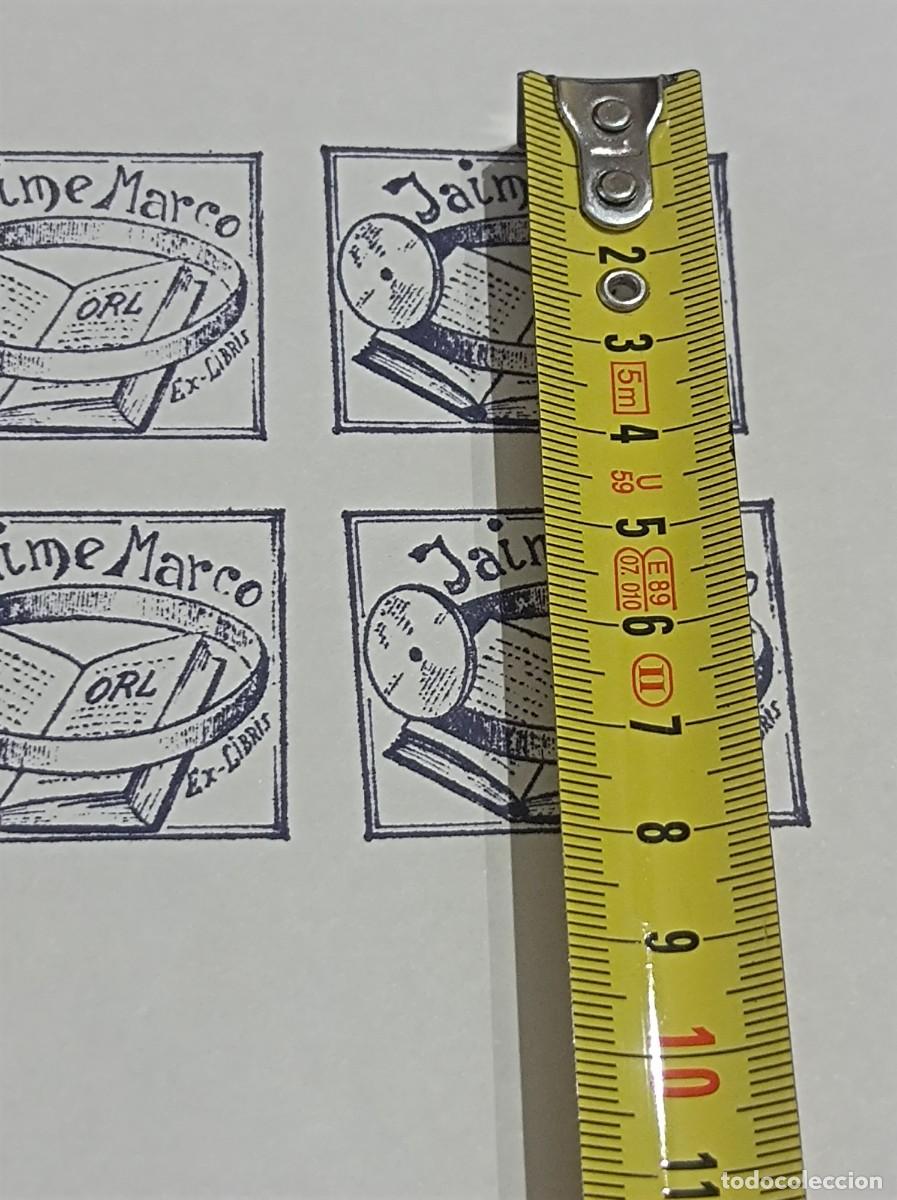 Arte: BOCETO ORIGINAL EXLIBRIS JAIME MARCO EX LIBRIS - Foto 4