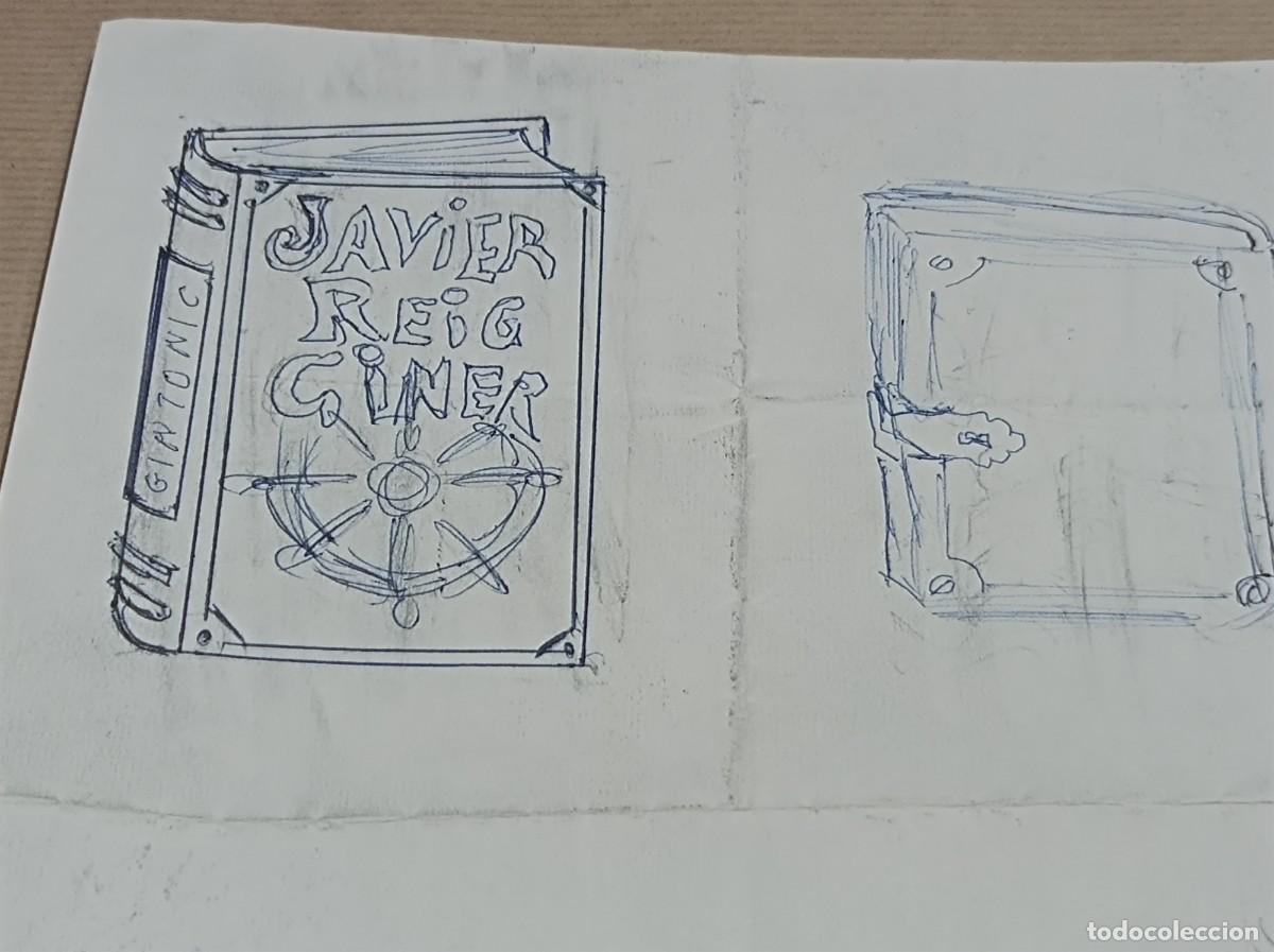 Arte: BOCETO ORIGINAL EXLIBRIS EX LIBRIS - Foto 2