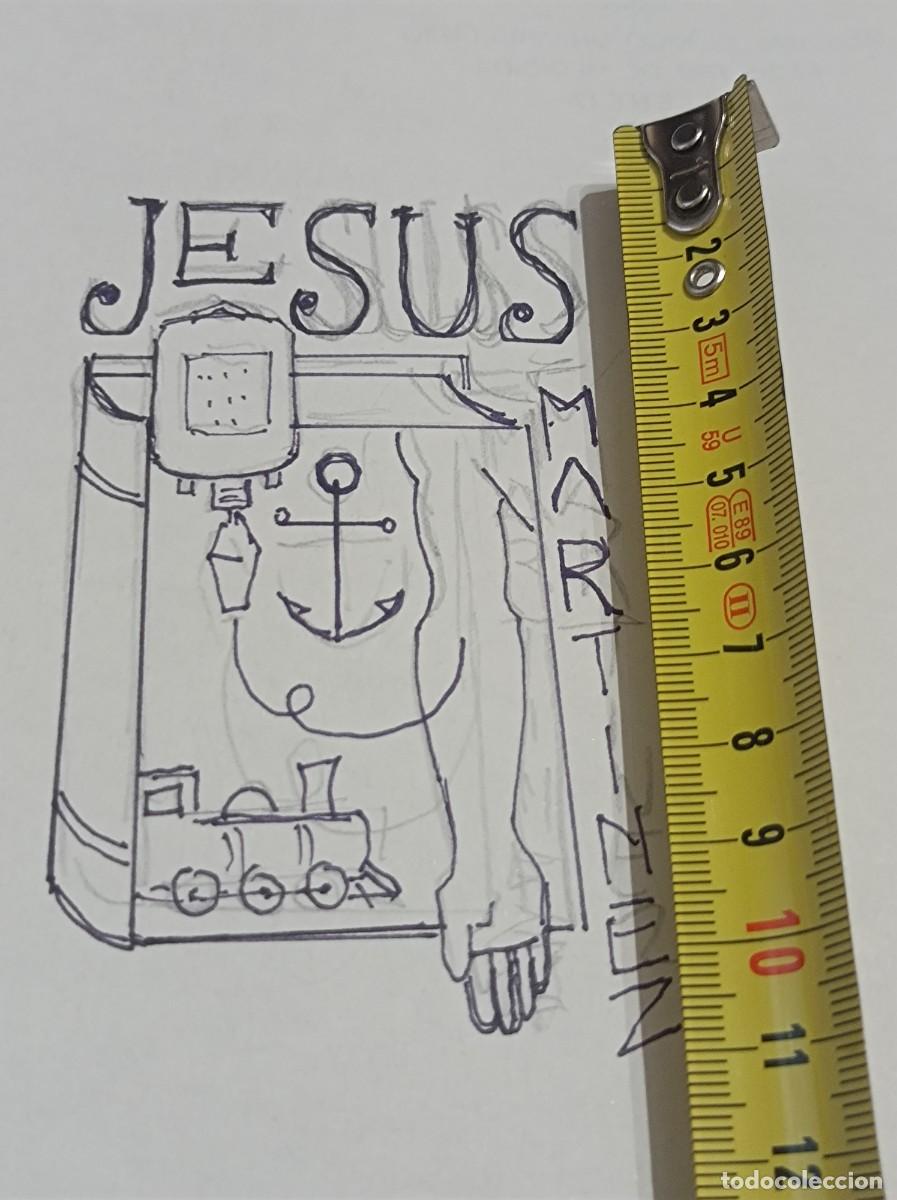 Arte: BOCETO ORIGINAL EXLIBRIS EX LIBRIS - Foto 3