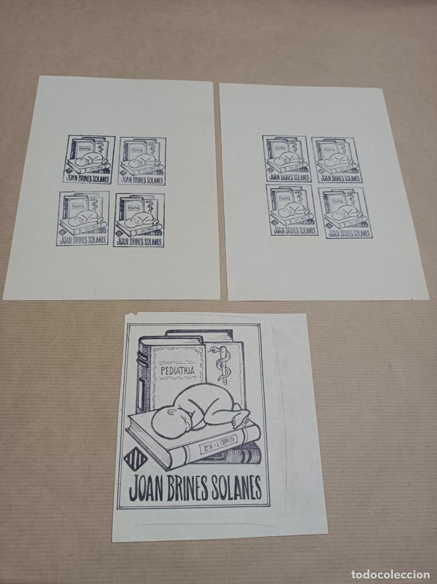 Arte: BOCETO ORIGINAL EXLIBRIS EX LIBRIS - Foto 1