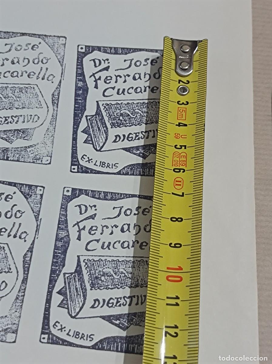 Arte: BOCETO ORIGINAL EXLIBRIS EX LIBRIS - Foto 6
