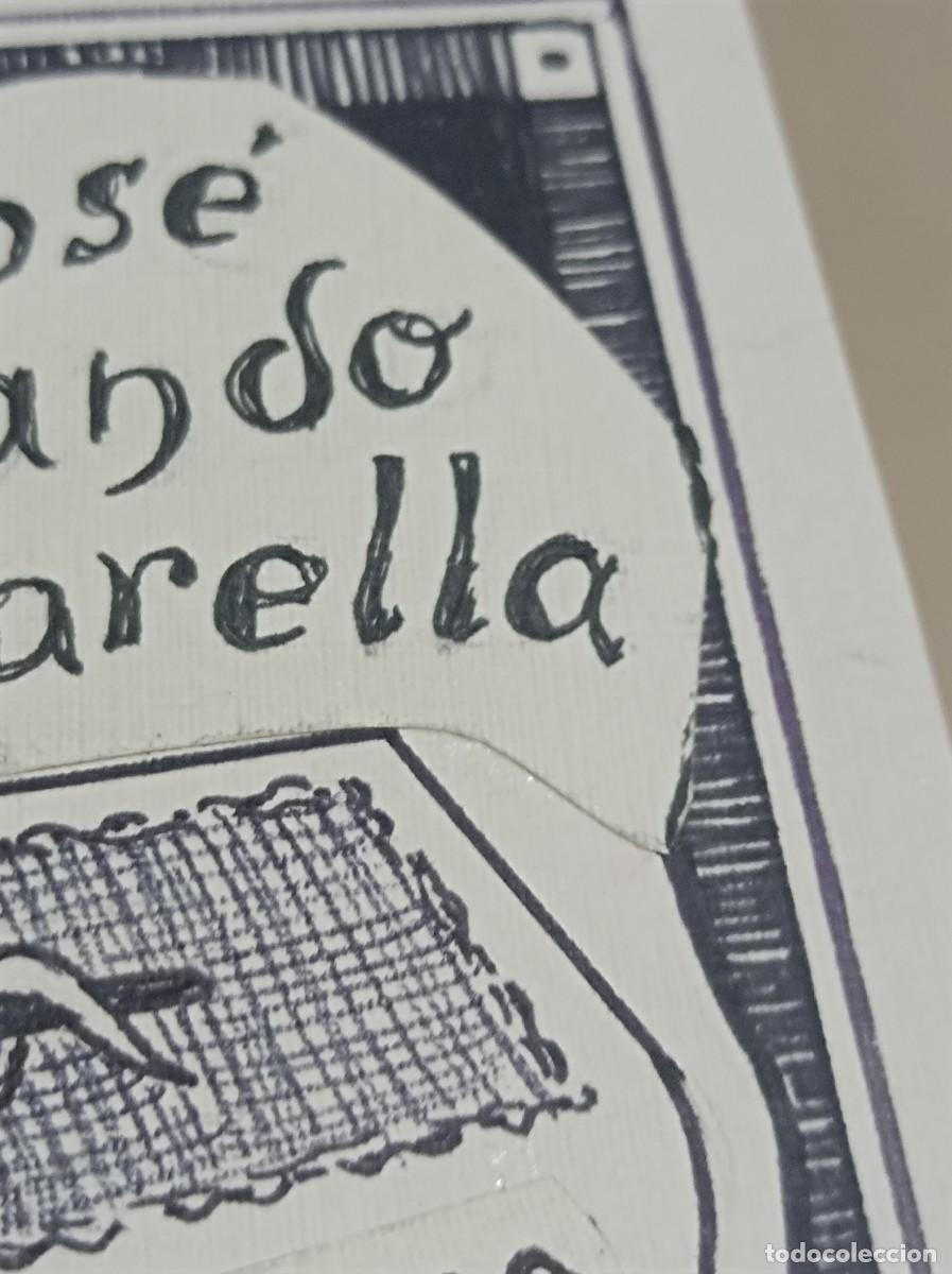 Arte: BOCETO ORIGINAL EXLIBRIS EX LIBRIS - Foto 8