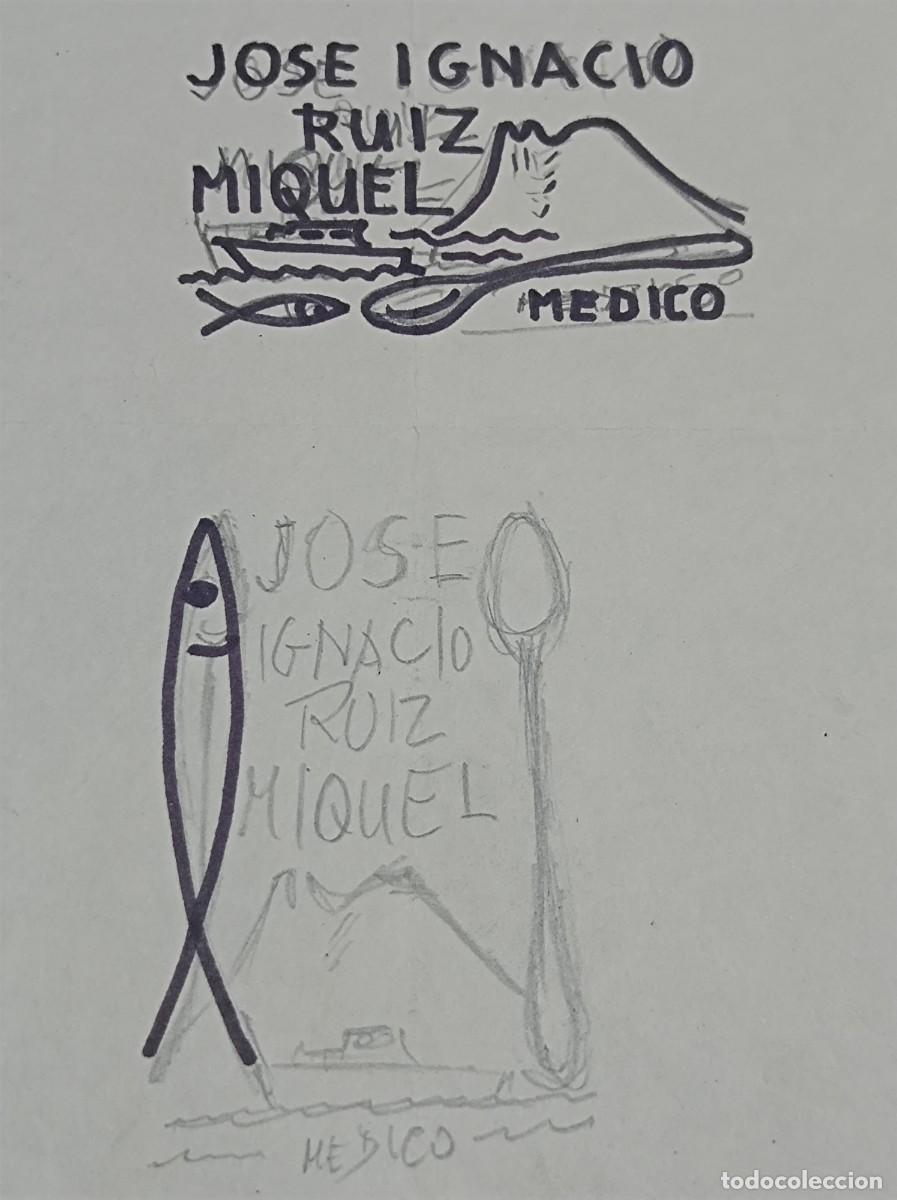 Arte: BOCETO ORIGINAL EXLIBRIS EX LIBRIS - Foto 7