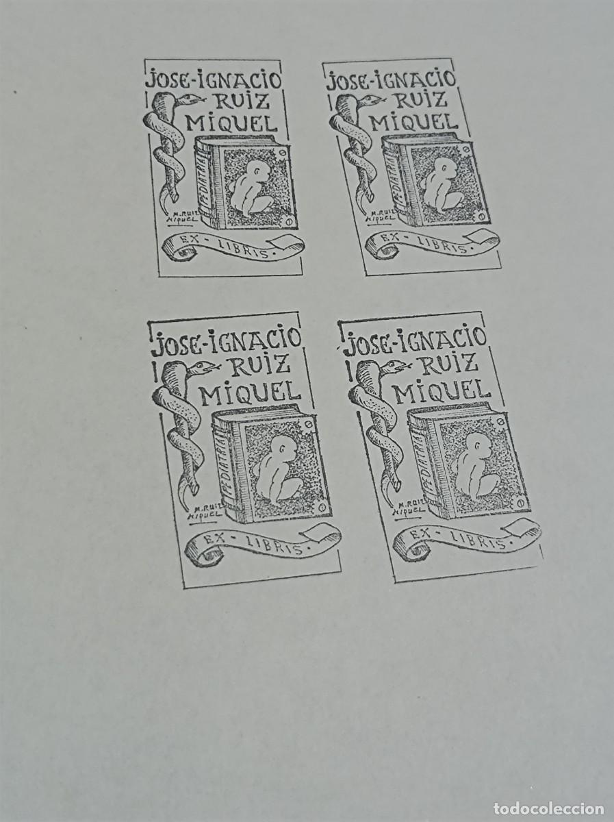 Arte: BOCETO ORIGINAL EXLIBRIS EX LIBRIS - Foto 8