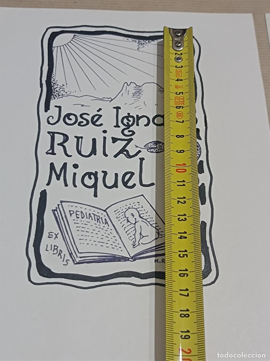Arte: BOCETO ORIGINAL EXLIBRIS EX LIBRIS - Foto 9