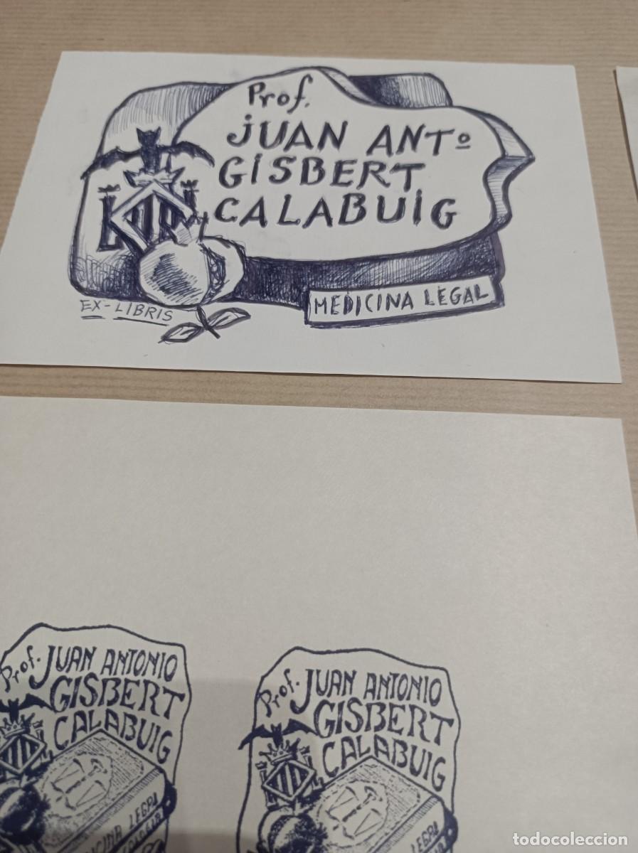 Arte: BOCETO ORIGINAL EXLIBRIS EX LIBRIS - Foto 3