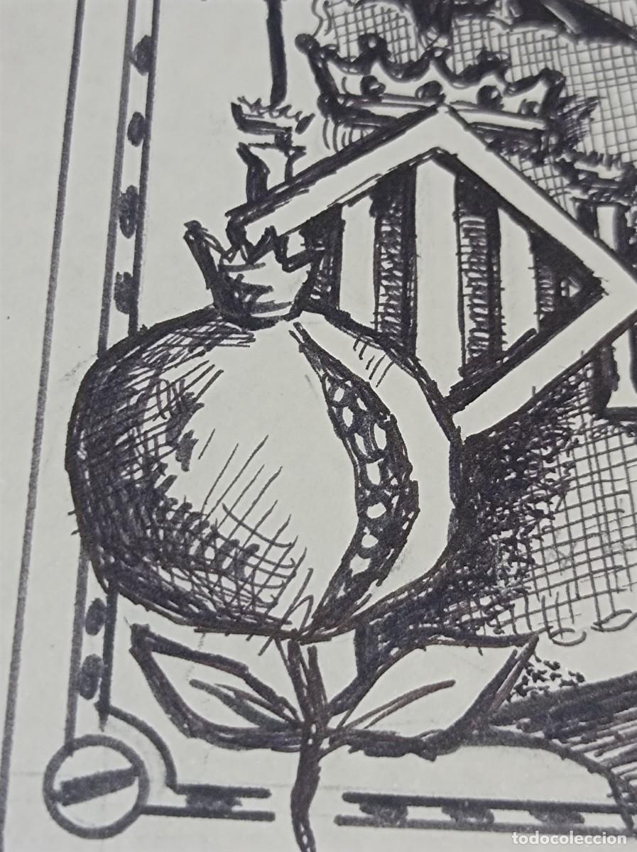 Arte: BOCETO ORIGINAL EXLIBRIS EX LIBRIS - Foto 4