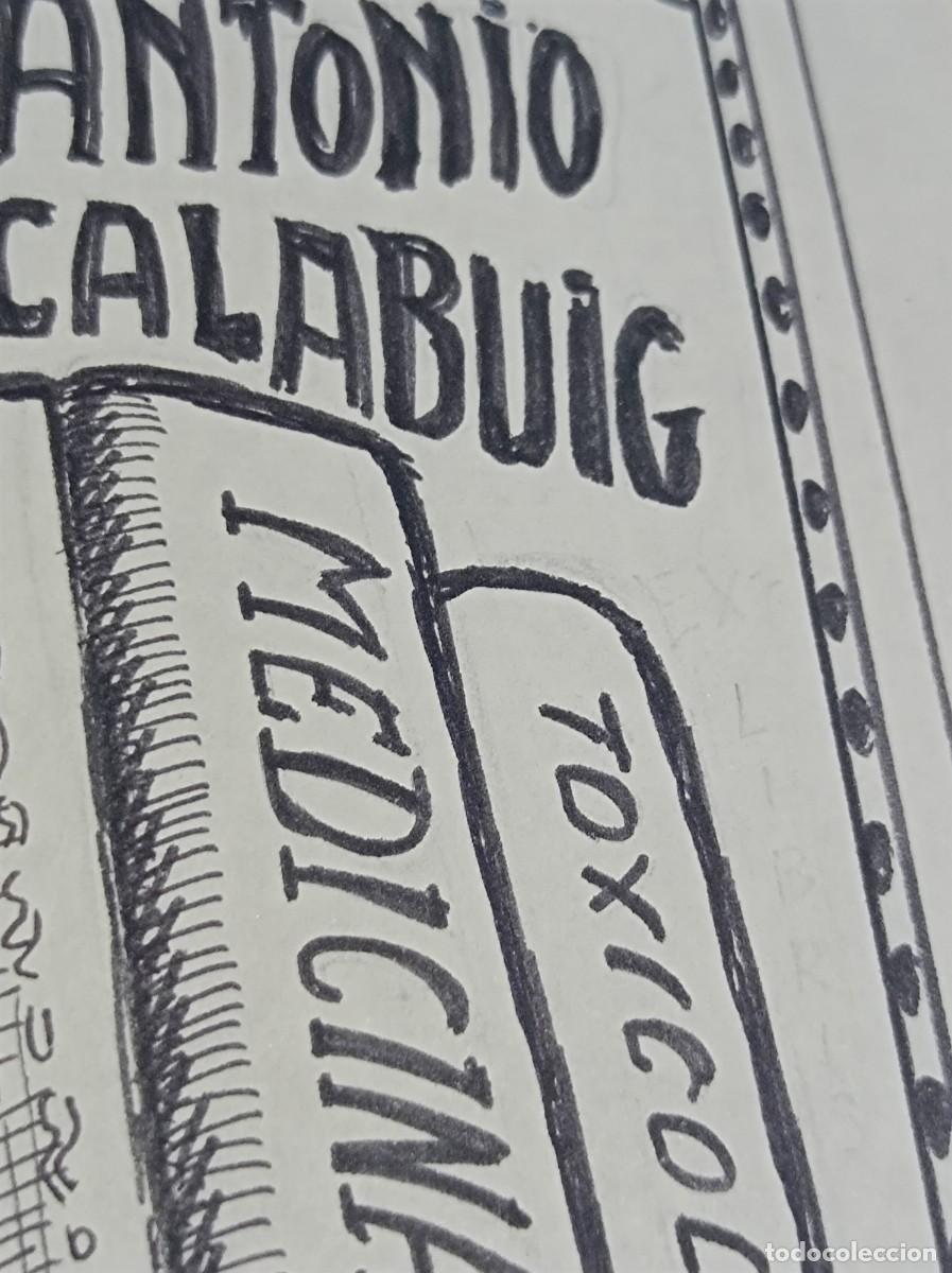 Arte: BOCETO ORIGINAL EXLIBRIS EX LIBRIS - Foto 5