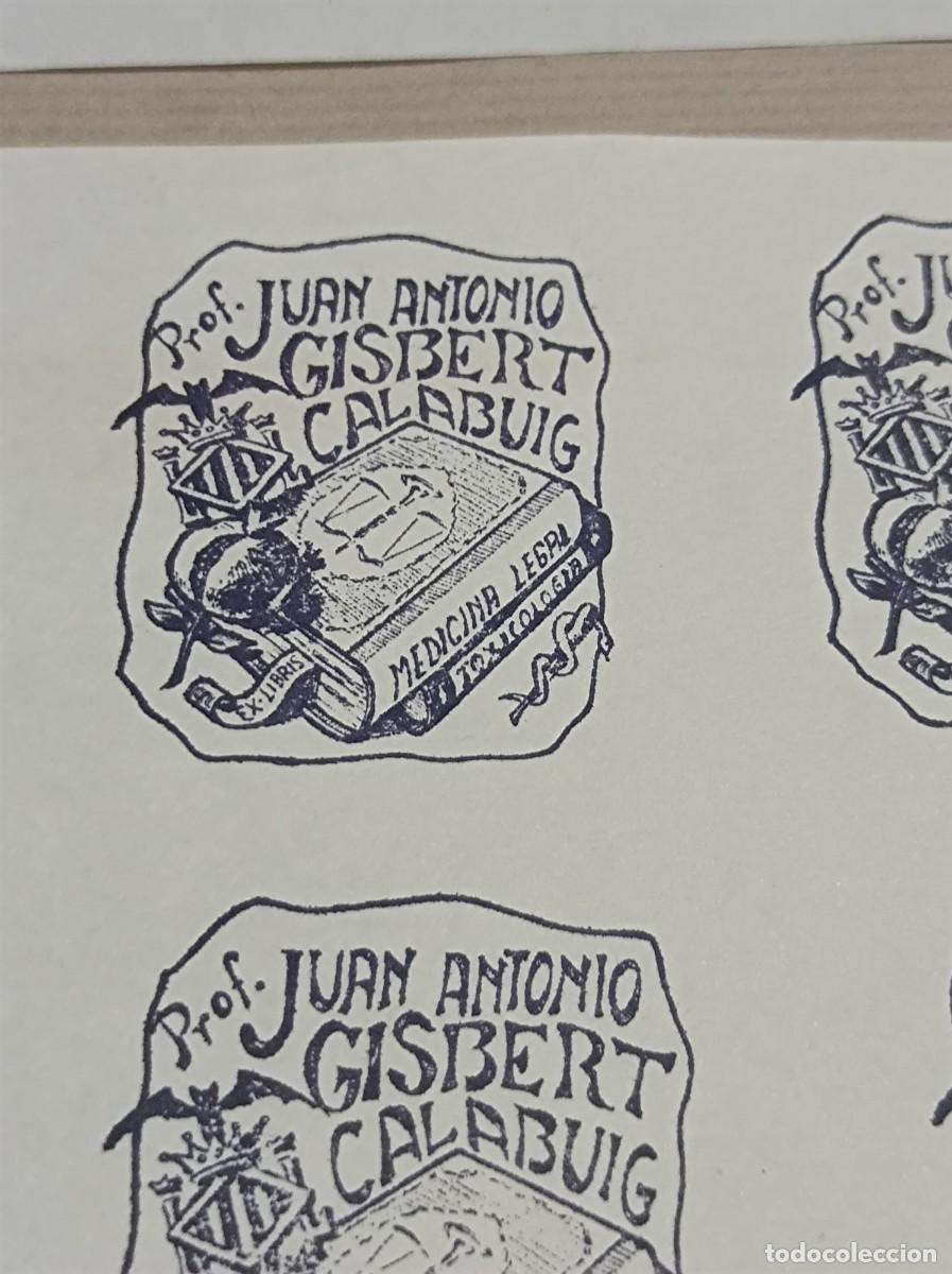 Arte: BOCETO ORIGINAL EXLIBRIS EX LIBRIS - Foto 7