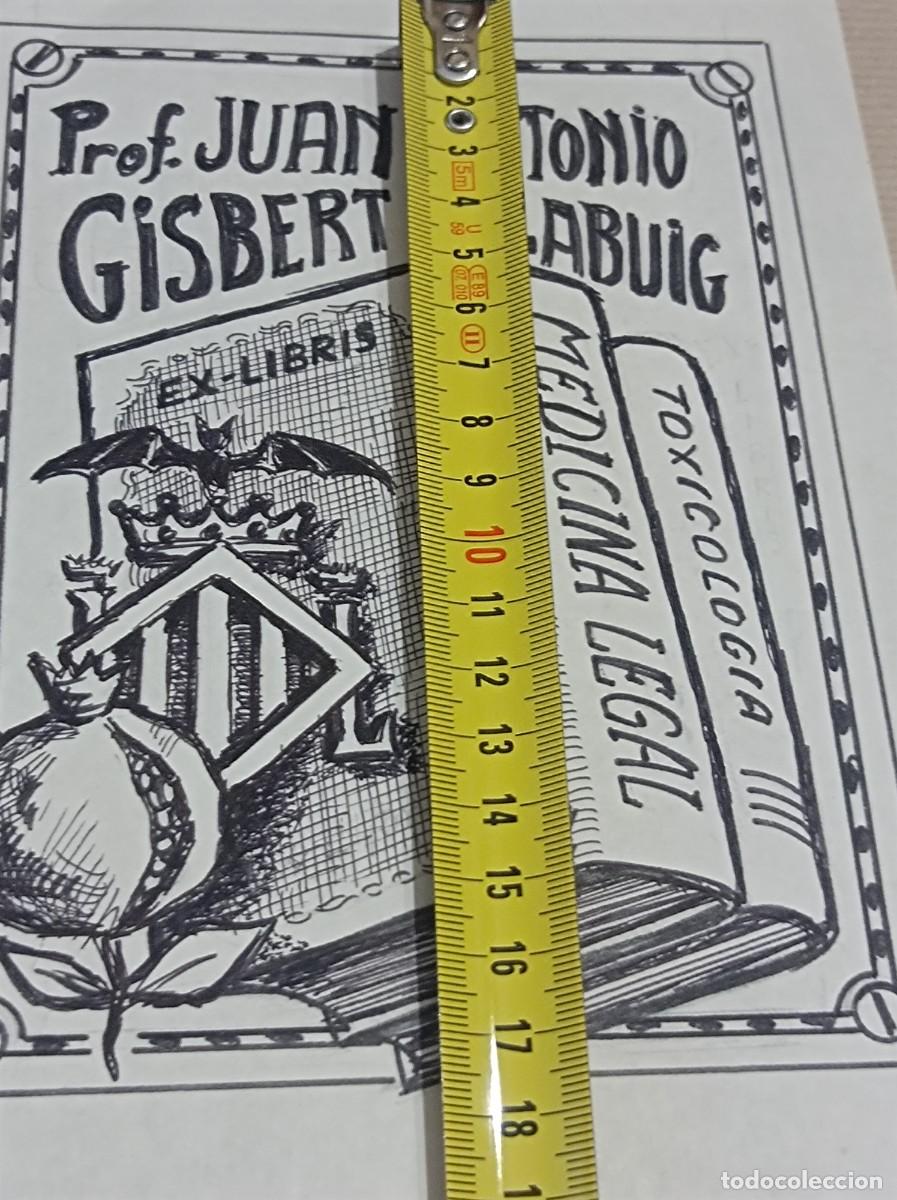 Arte: BOCETO ORIGINAL EXLIBRIS EX LIBRIS - Foto 9