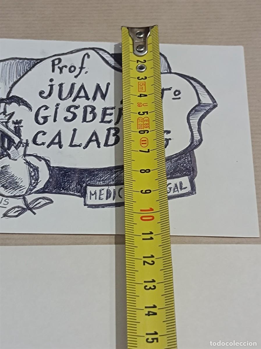 Arte: BOCETO ORIGINAL EXLIBRIS EX LIBRIS - Foto 10