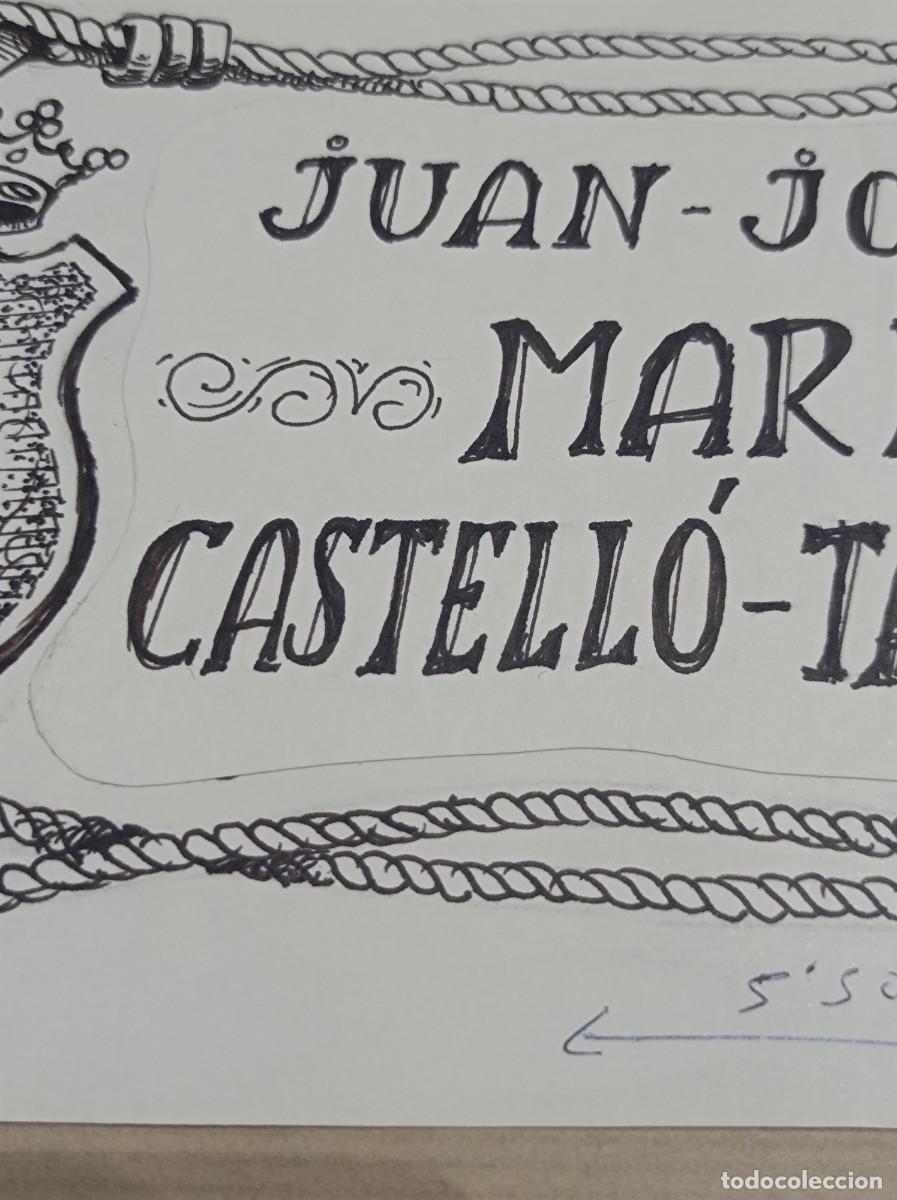 Arte: BOCETO ORIGINAL EXLIBRIS EX LIBRIS - Foto 2