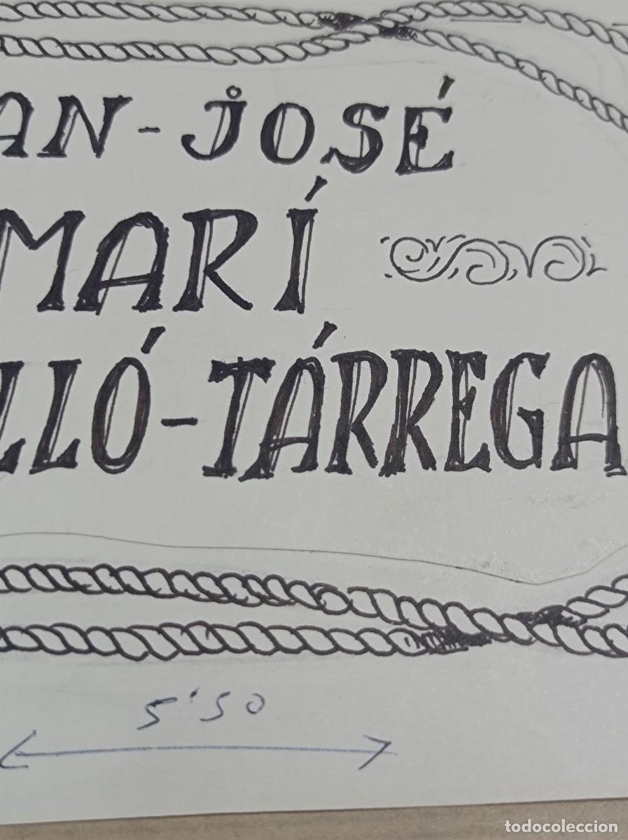 Arte: BOCETO ORIGINAL EXLIBRIS EX LIBRIS - Foto 3