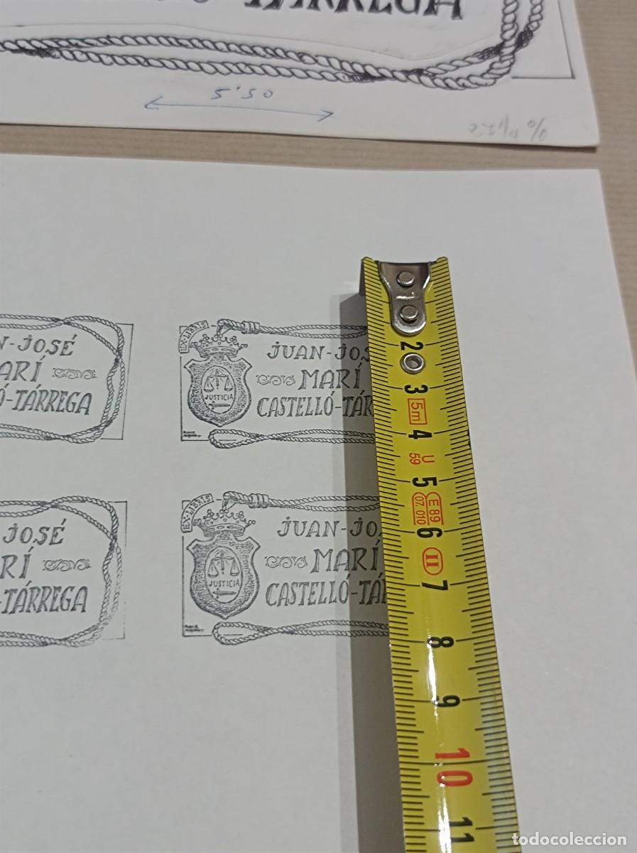 Arte: BOCETO ORIGINAL EXLIBRIS EX LIBRIS - Foto 6